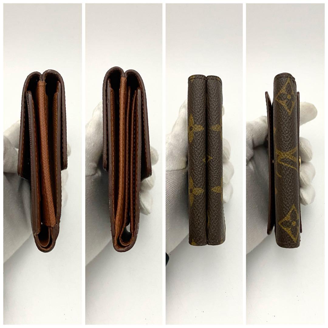 訳あり未使用品　ルイヴィトン　モノグラム　エリーズ　折り財布　wホック