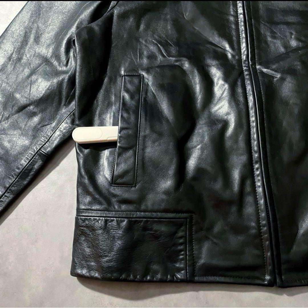 90s BANANA REPUBLIC black leather 希少 短丈