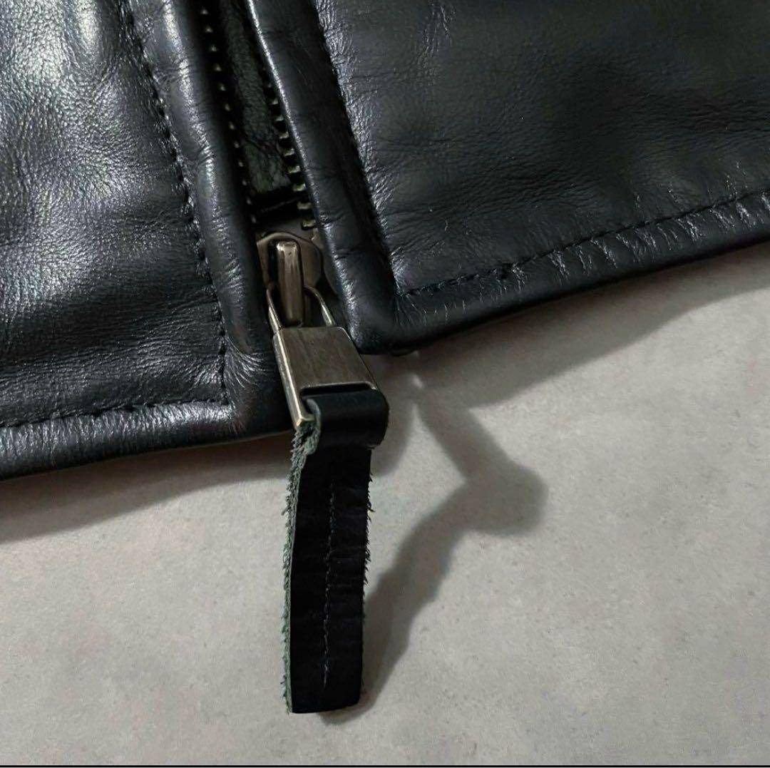 90s BANANA REPUBLIC black leather 希少 短丈