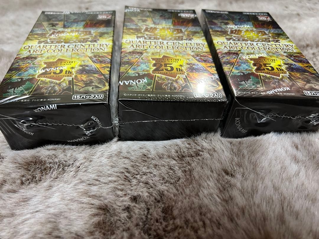 遊戯王 クォータリーセンチュリーアートコレクション 3box