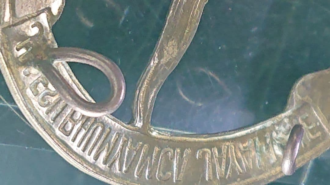 極希少【インドネシア海兵隊/海軍傘下】独立戦争創設当初非売頒布品帽章所属章実物