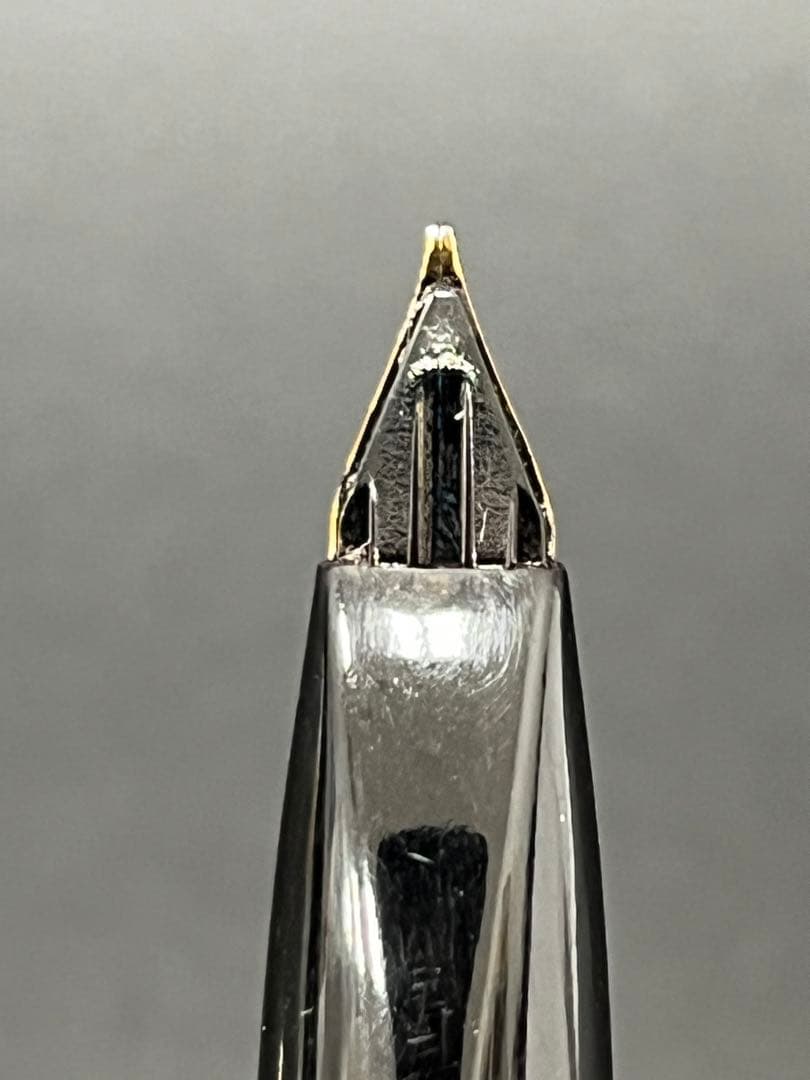 【ペン先18K】PLATINUM万年筆 太字2点セットブラック/ゴールド