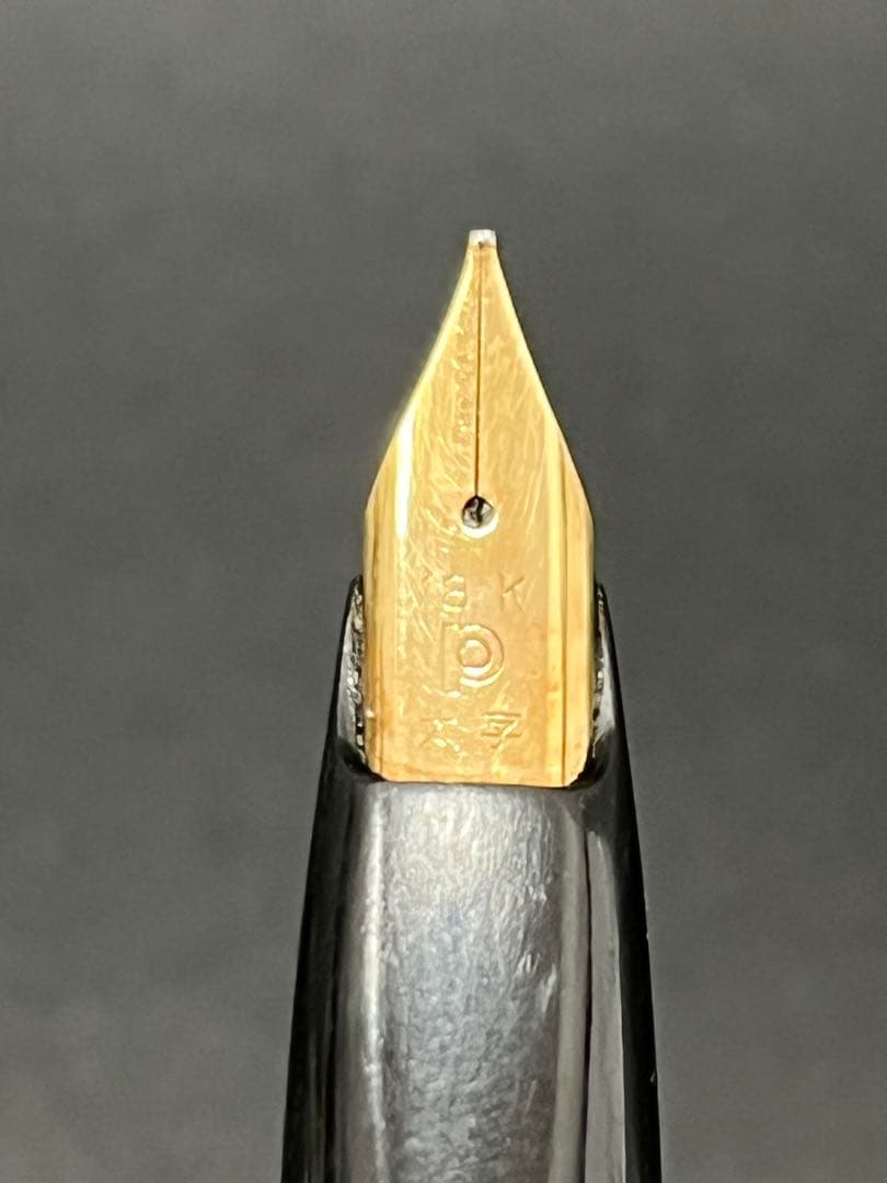 【ペン先18K】PLATINUM万年筆 太字2点セットブラック/ゴールド