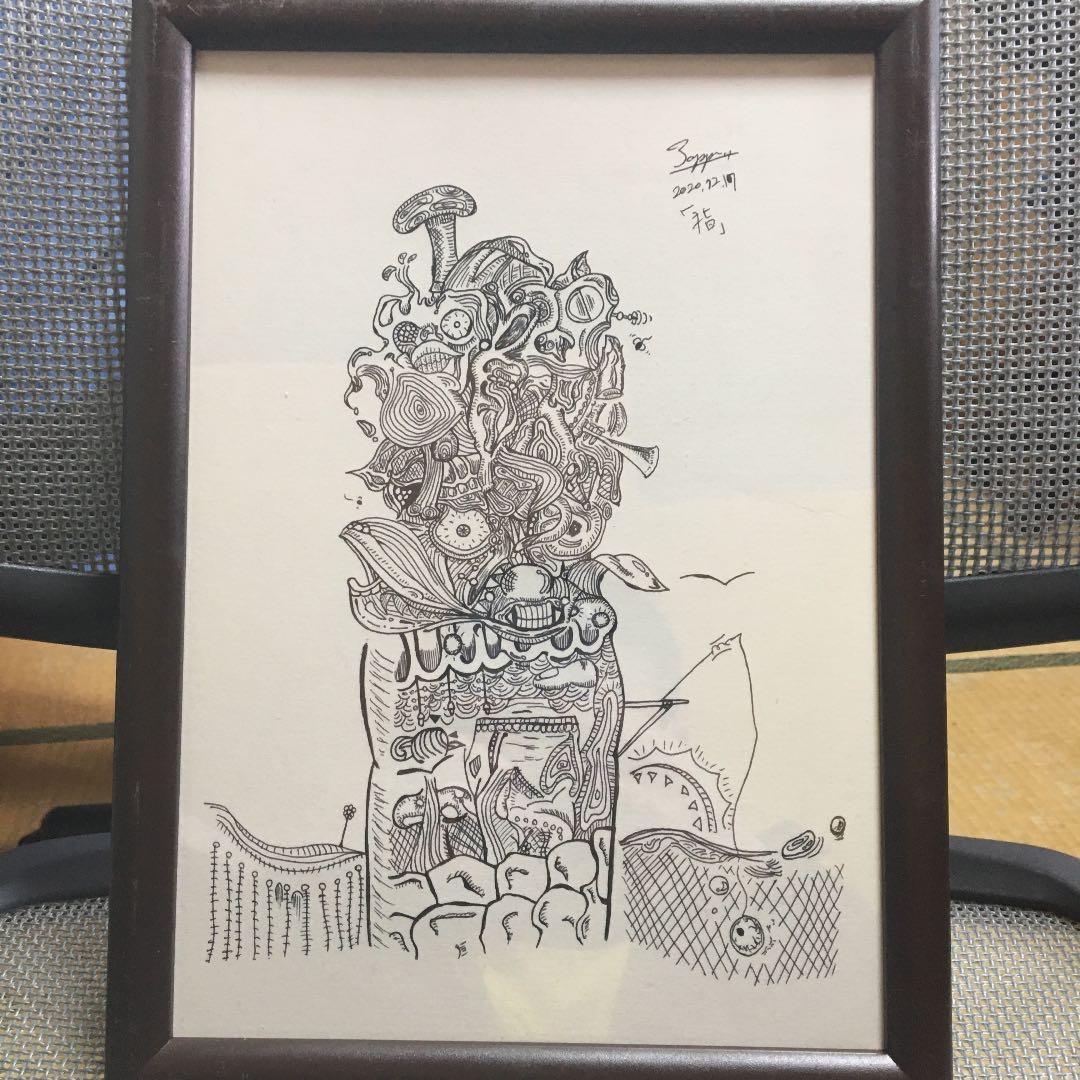 ボールペン画『指』【価格応談】