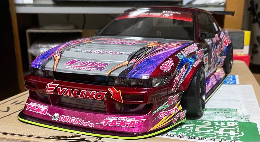 1/10 アディクション　S13 シルビア V8 2024中村直樹　未使用ボディ