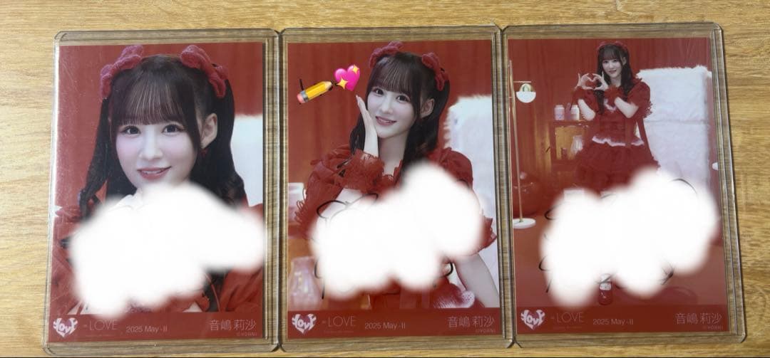 イコラブ　音嶋莉沙　直筆　コンプ　とくべチュして歌唱衣装①