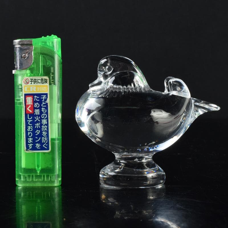 Baccarat　バカラ　クリスタルガラス　鳥　置物　箱付　V　6996