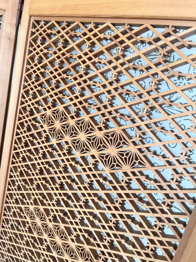 【中古】組子　組子細工　衝立　ついたて　パーテーション