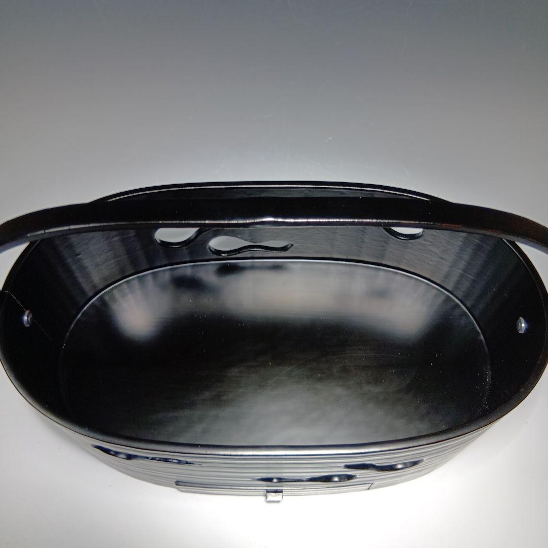 最後値下げ茶道具　六瓢莨盆(鵬雲斉好)一閑塗　 平安満樹作　共箱　美品