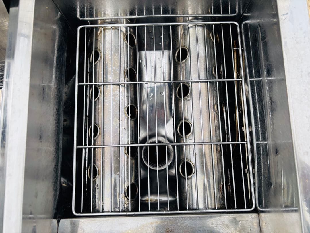 L93★マルゼン★LPガス 2槽ガスフライヤー MGF-C13WK 業務用 中古