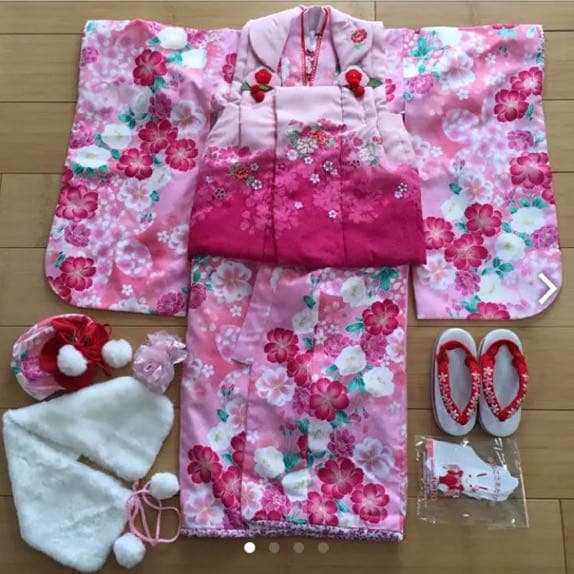 専用です٩(๑❛ᴗ❛๑)۶ 七五三 三歳被布セット R.Kリョウコキクチ
