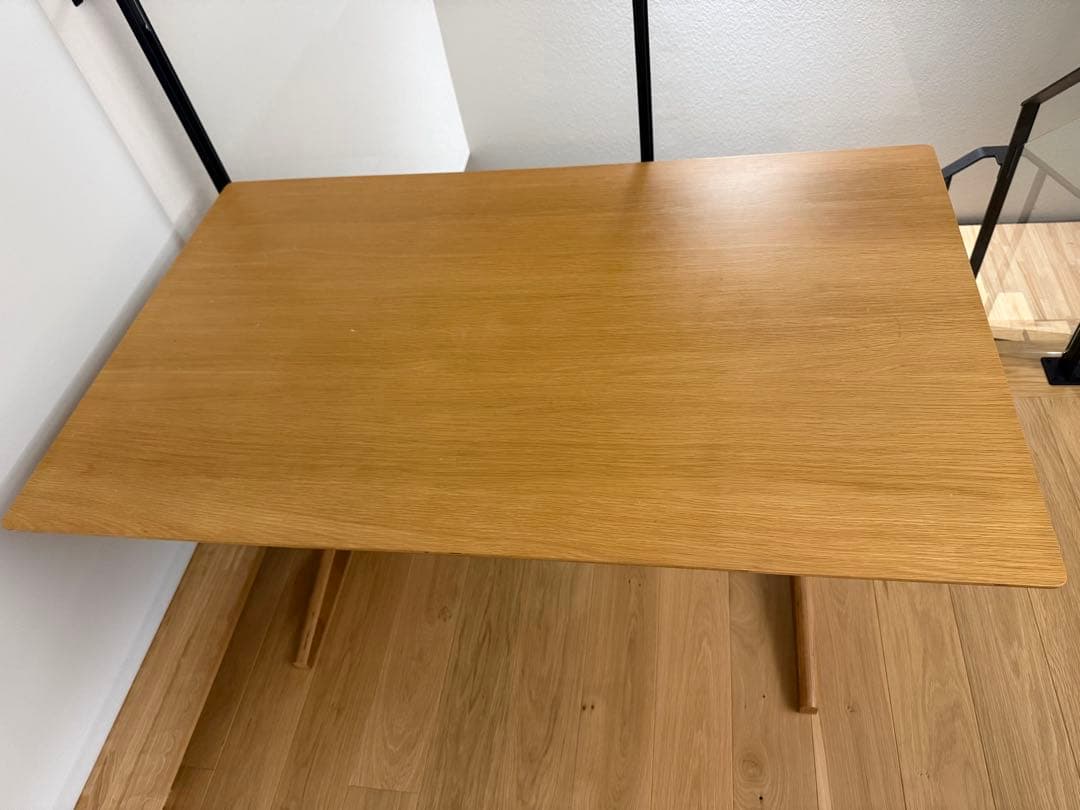【塩分太郎】無印良品 リビングでもダイニングでもつかえるテーブル　オーク