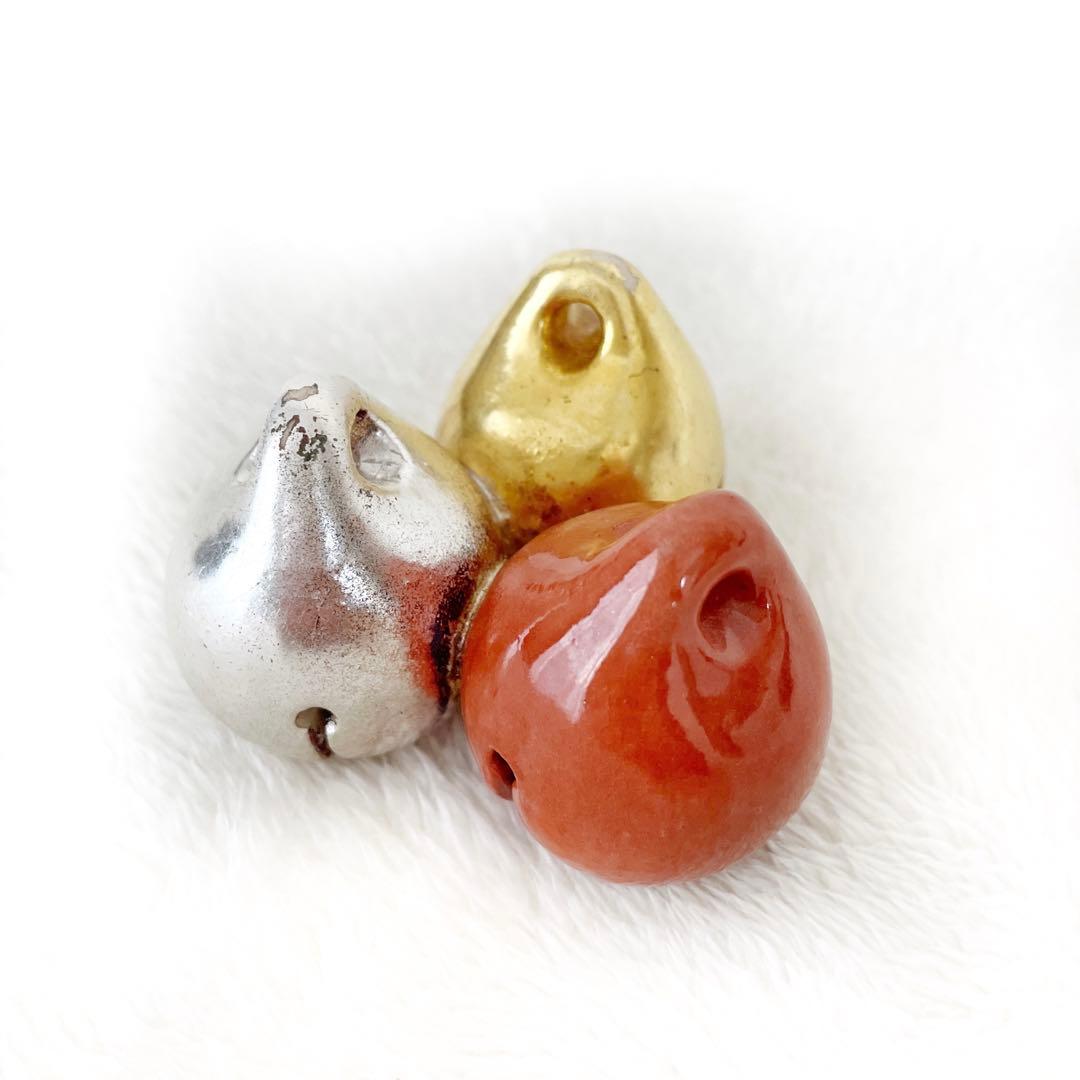 【茶道具】三鈴蓋置 楽焼窯元 三代目 昭楽