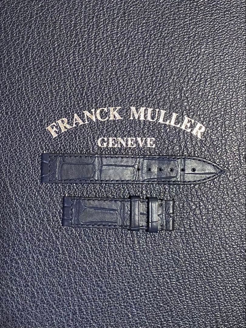 16mm フランクミュラー 純正 ダークブルー ストラップ ベルト