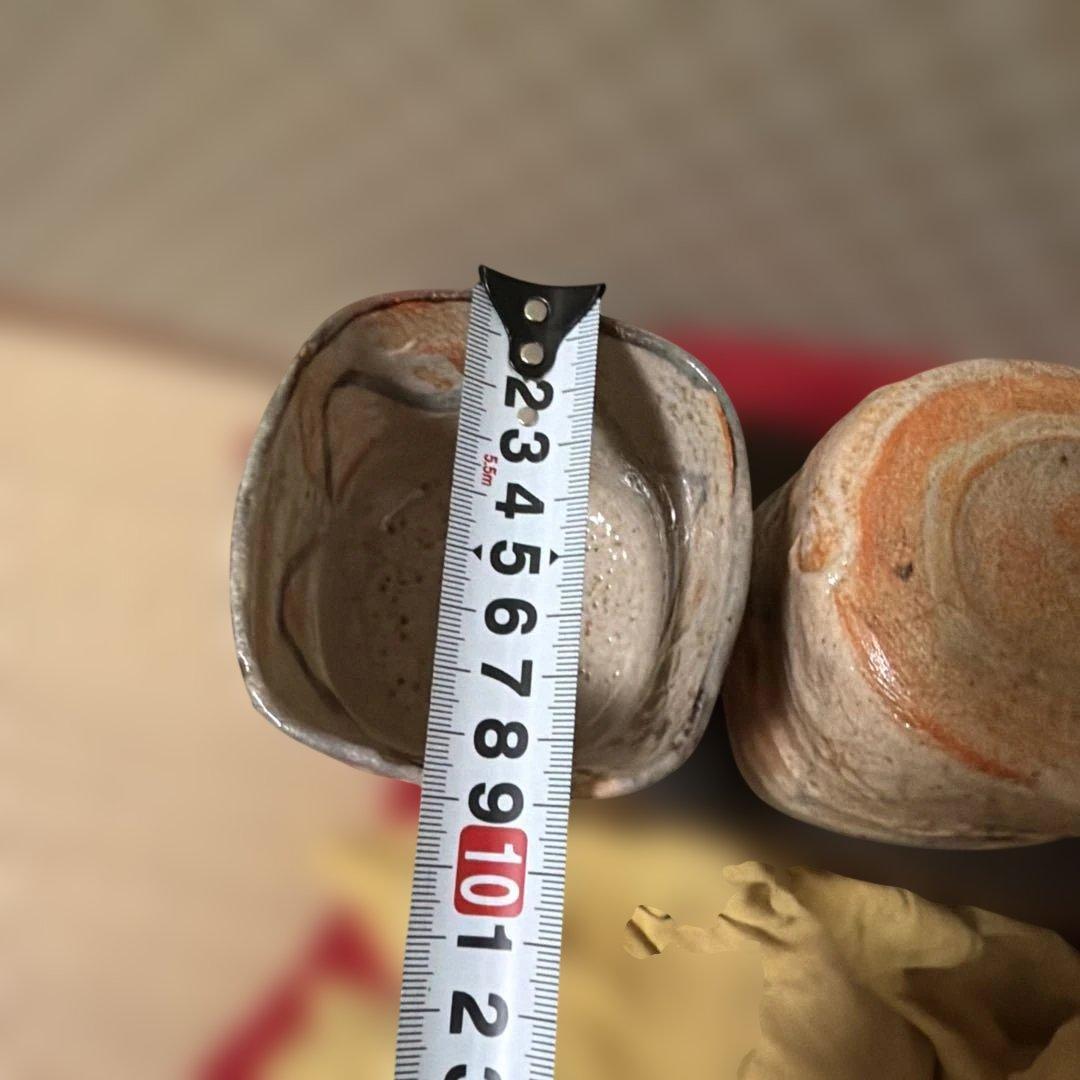 江戸時代　絵志野　向付　五客　無傷　茶碗　時代保管箱