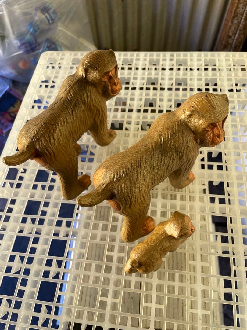 猿のフィギュア 3体セット