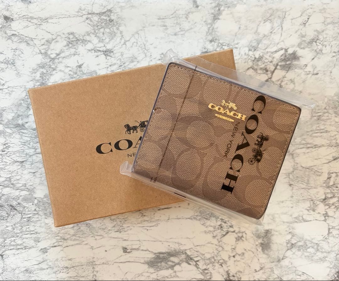 COACH コーチ 財布 レディース 2つ折り 折財布 コンパクト