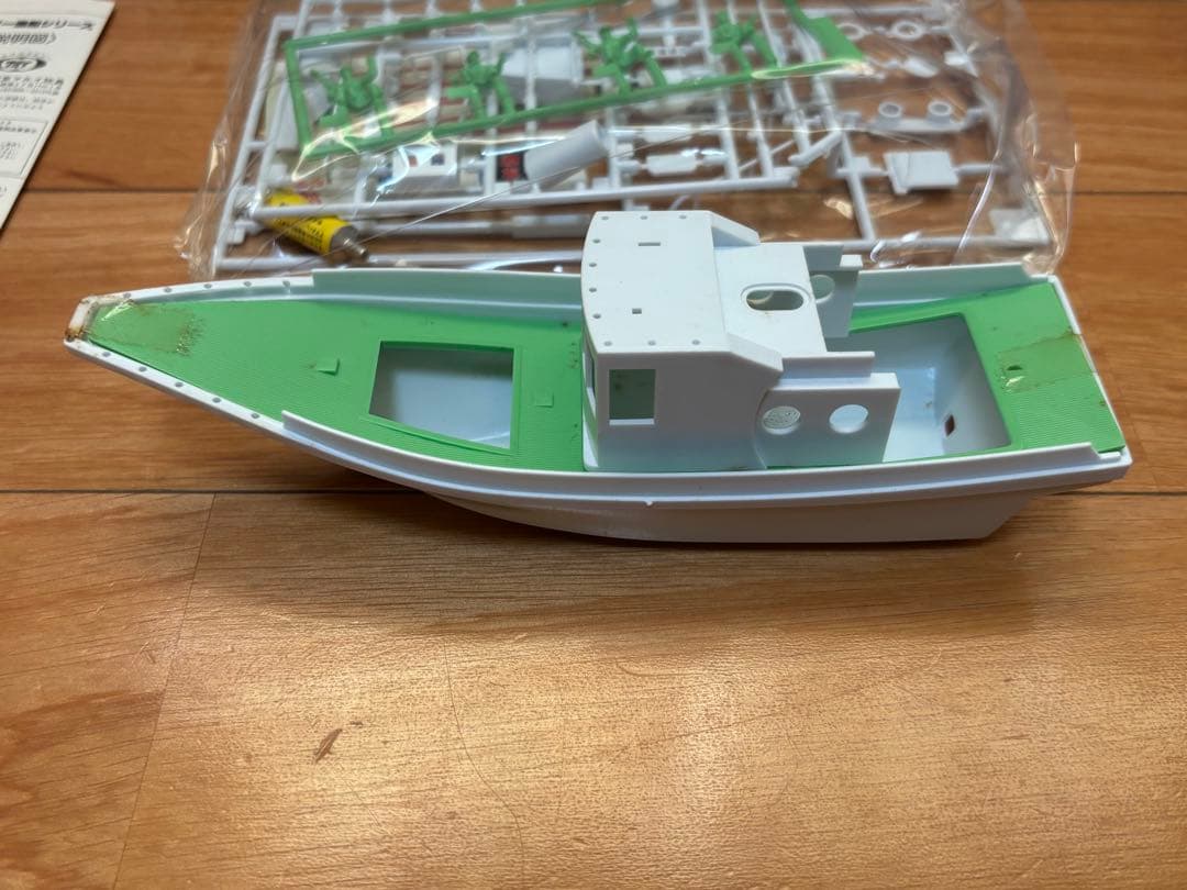 当時物 マルイ ローソクで走る ヒートパワー 鰹釣り漁船 未組立 絶版レア