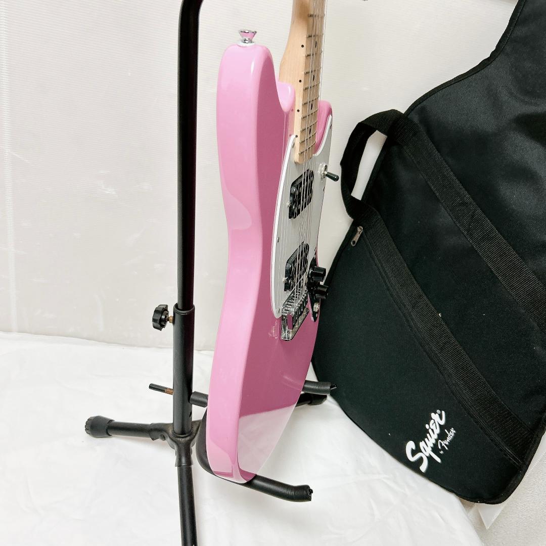 美品 Squier スクワイヤー Mustang ムスタング ピンク ケース付き