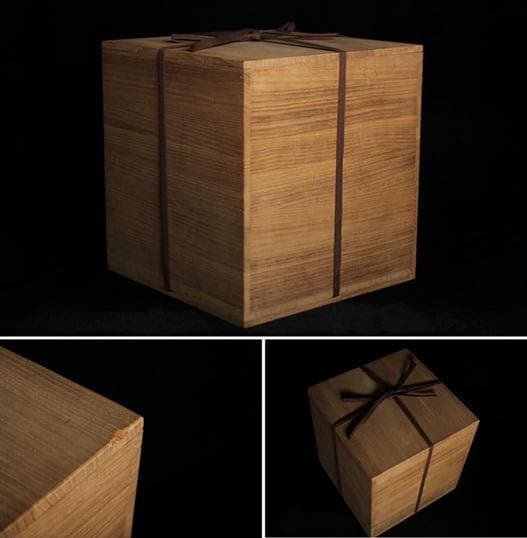 瀧田項一 「 白磁貼文大壺 」 花入 花器 共箱