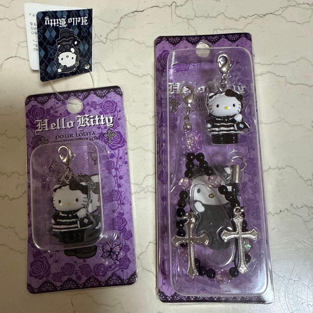 り*ご様 ハローキティ ゴスロリ ストラップ マスコットセット