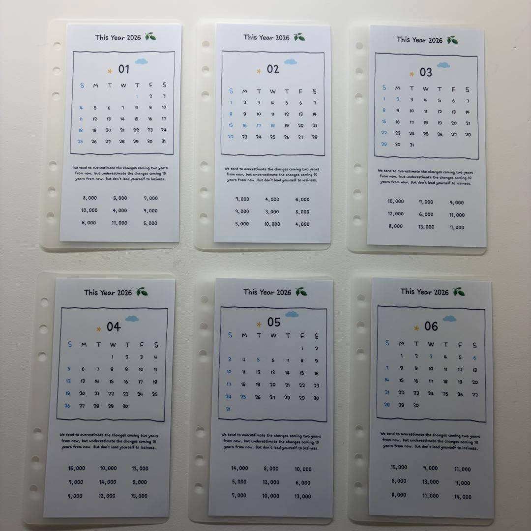 This year 2026 リフィル　韓国　貯金