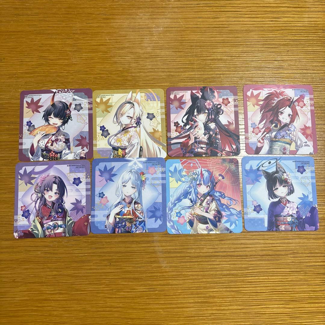 ブルーアーカイブ　ブルアカ　京都　コースター　コンプリート 8枚