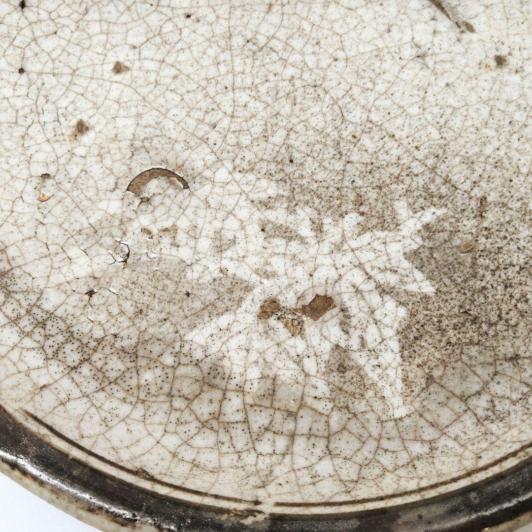 Y324-2　江戸初期 古瀬戸絵 瀬戸皿 直径22cm　FF