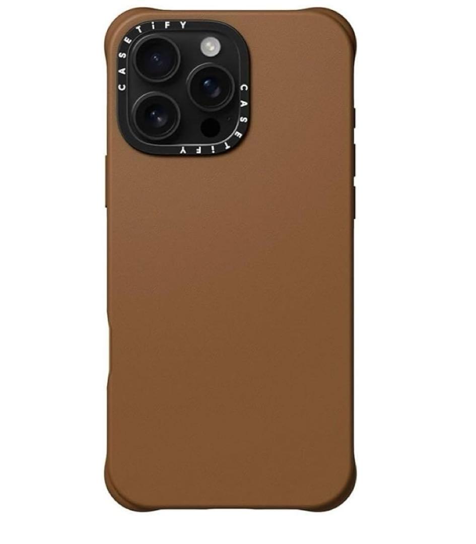 CASETiFY レザー調 iPhone 16 ProMax ケース マグセーフ
