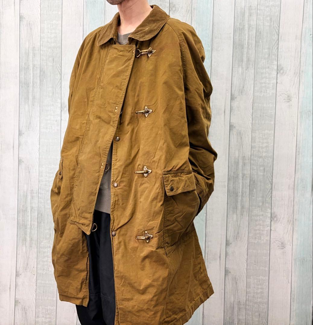 ボルテリーズ イタリア製 ファイヤーマンフックコーデュロイ襟 カーキ