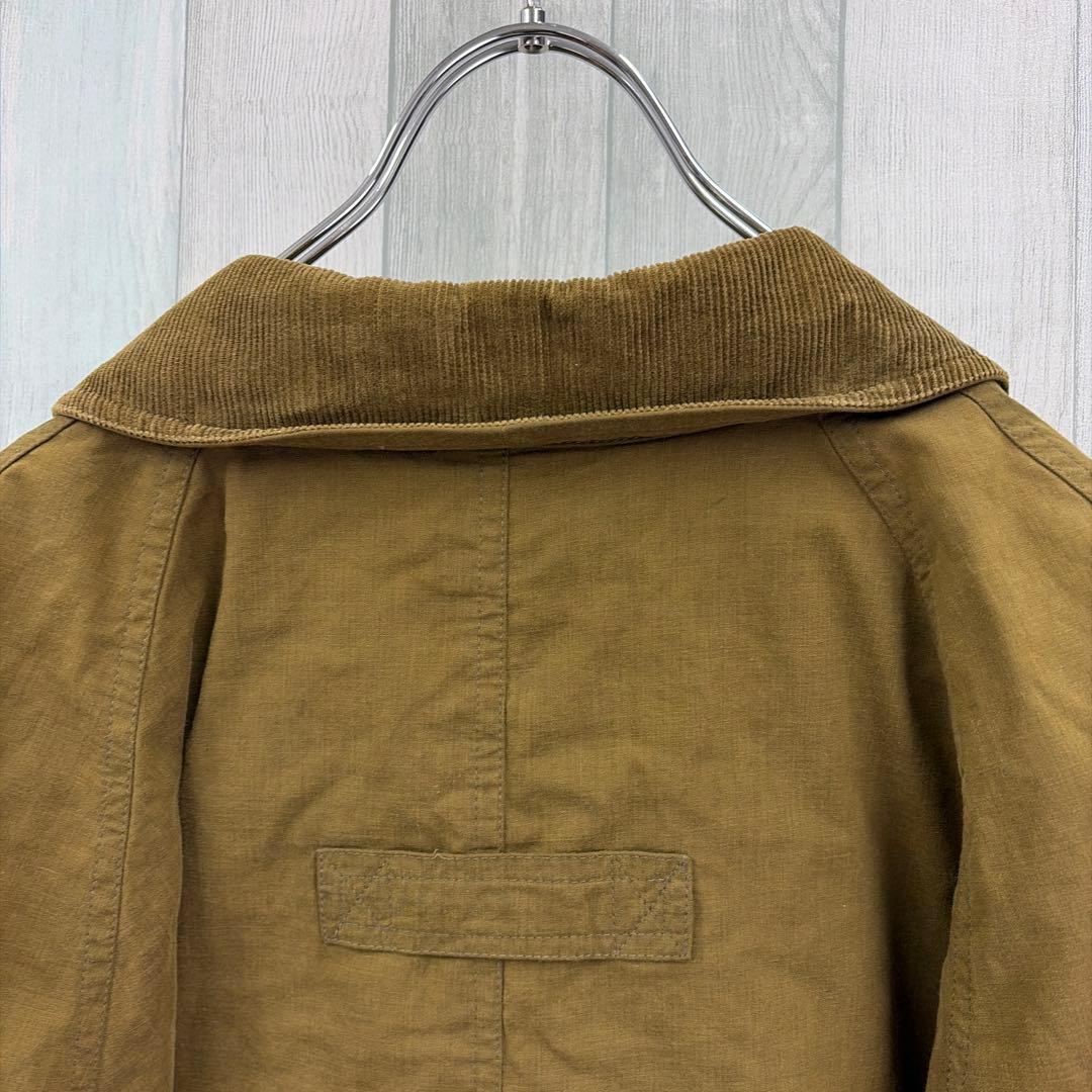 ボルテリーズ イタリア製 ファイヤーマンフックコーデュロイ襟 カーキ