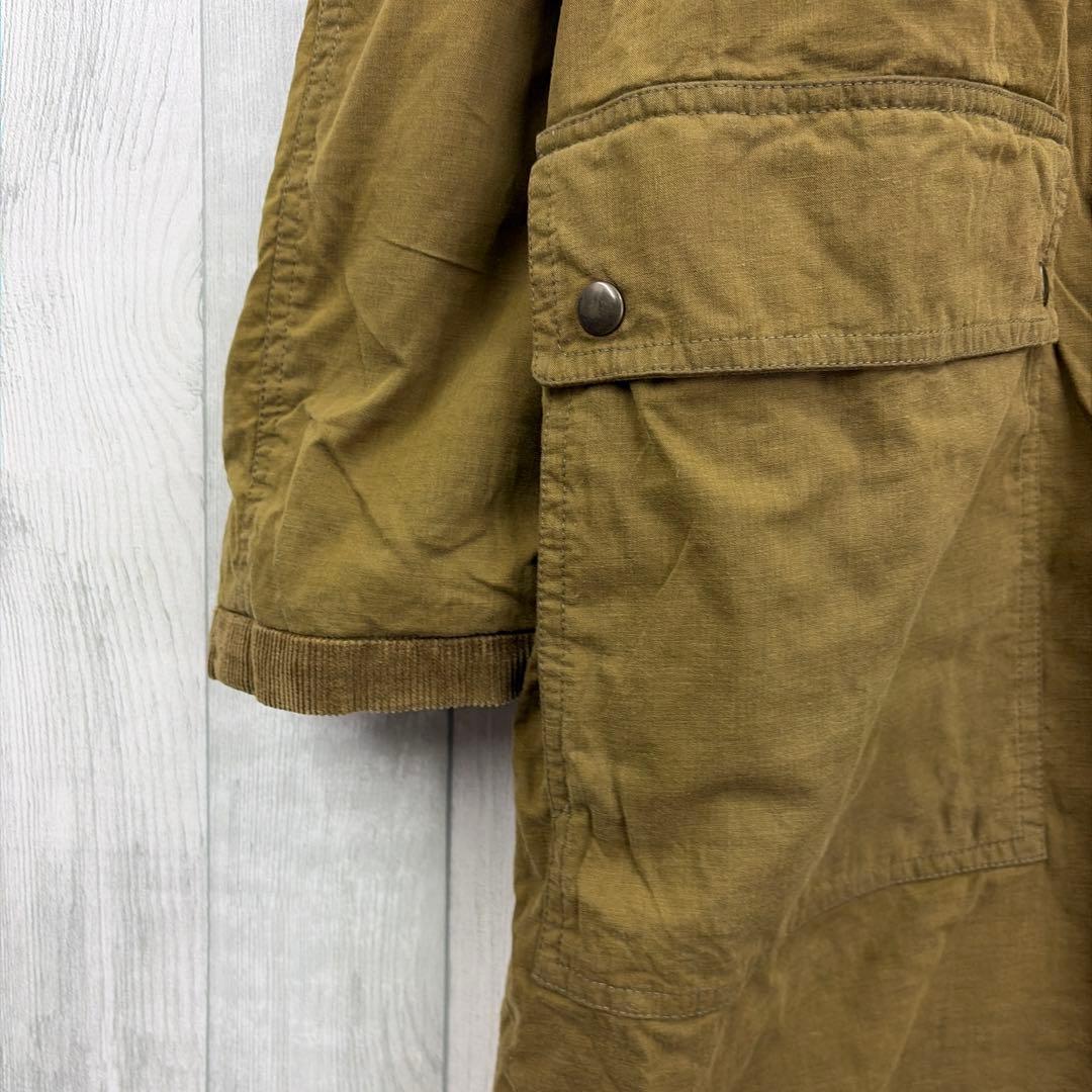 ボルテリーズ イタリア製 ファイヤーマンフックコーデュロイ襟 カーキ