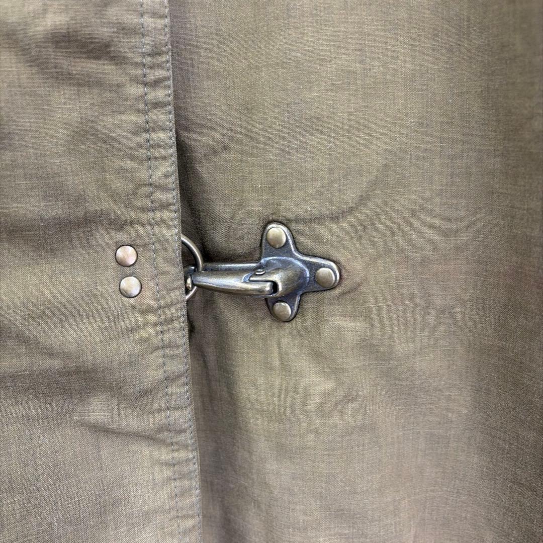 ボルテリーズ イタリア製 ファイヤーマンフックコーデュロイ襟 カーキ