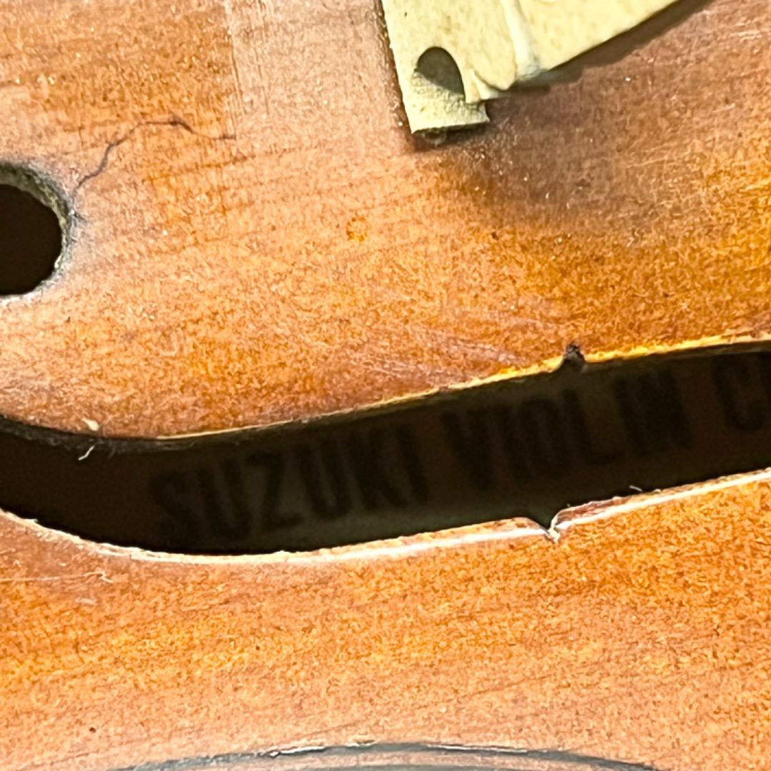 ▽※後右1098 鈴木バイオリン No.103 ケース 弓 ストラディバリウス