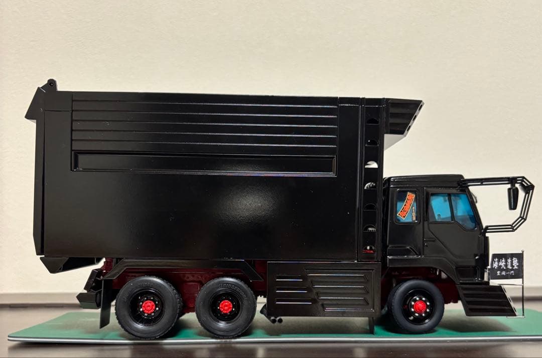 デコトラプラモデル　アオシマ 1/32 海峡道塾 博道丸　完成品　デカ箱　ダンプ