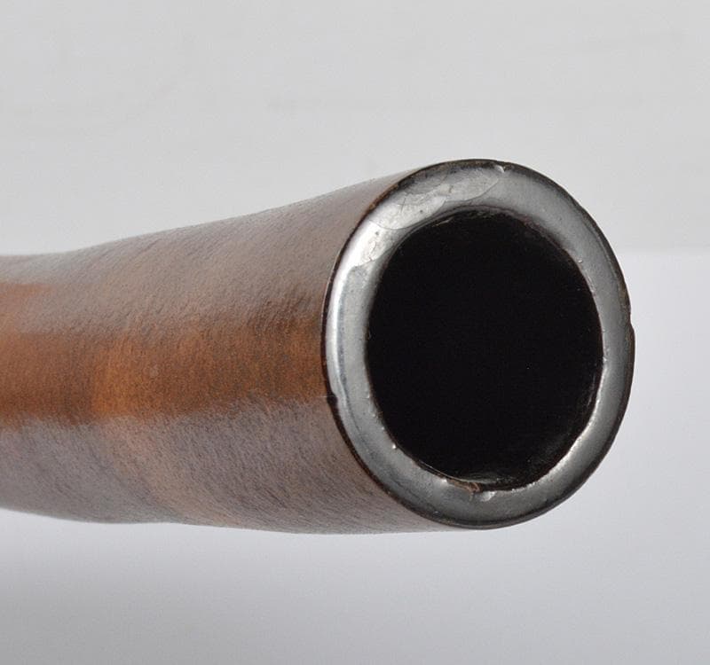 時代　瓢花入れ　瓢鶴首花生　銀蒔絵修繕枝文様　在銘　共箱 C　R4206