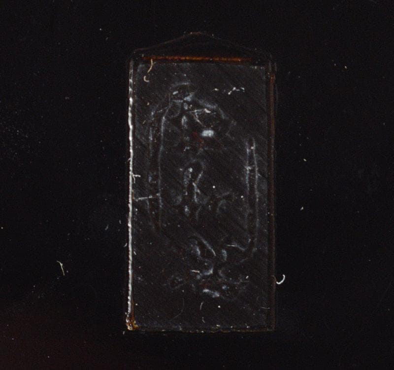 時代　瓢花入れ　瓢鶴首花生　銀蒔絵修繕枝文様　在銘　共箱 C　R4206