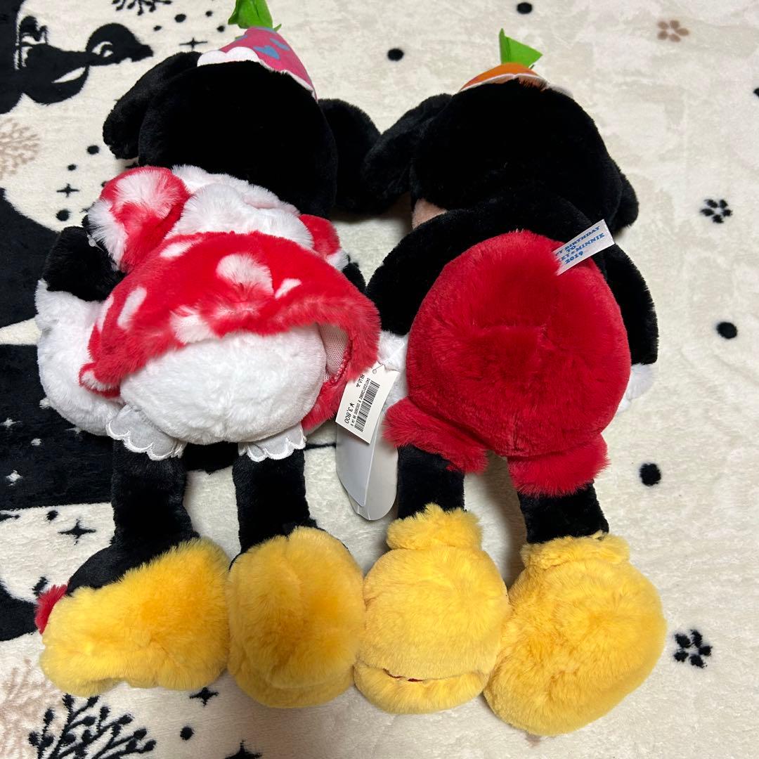 未使用タグ付き　ディズニーリゾート　ミッキーミニーバースデー2019 ぬいぐるみ