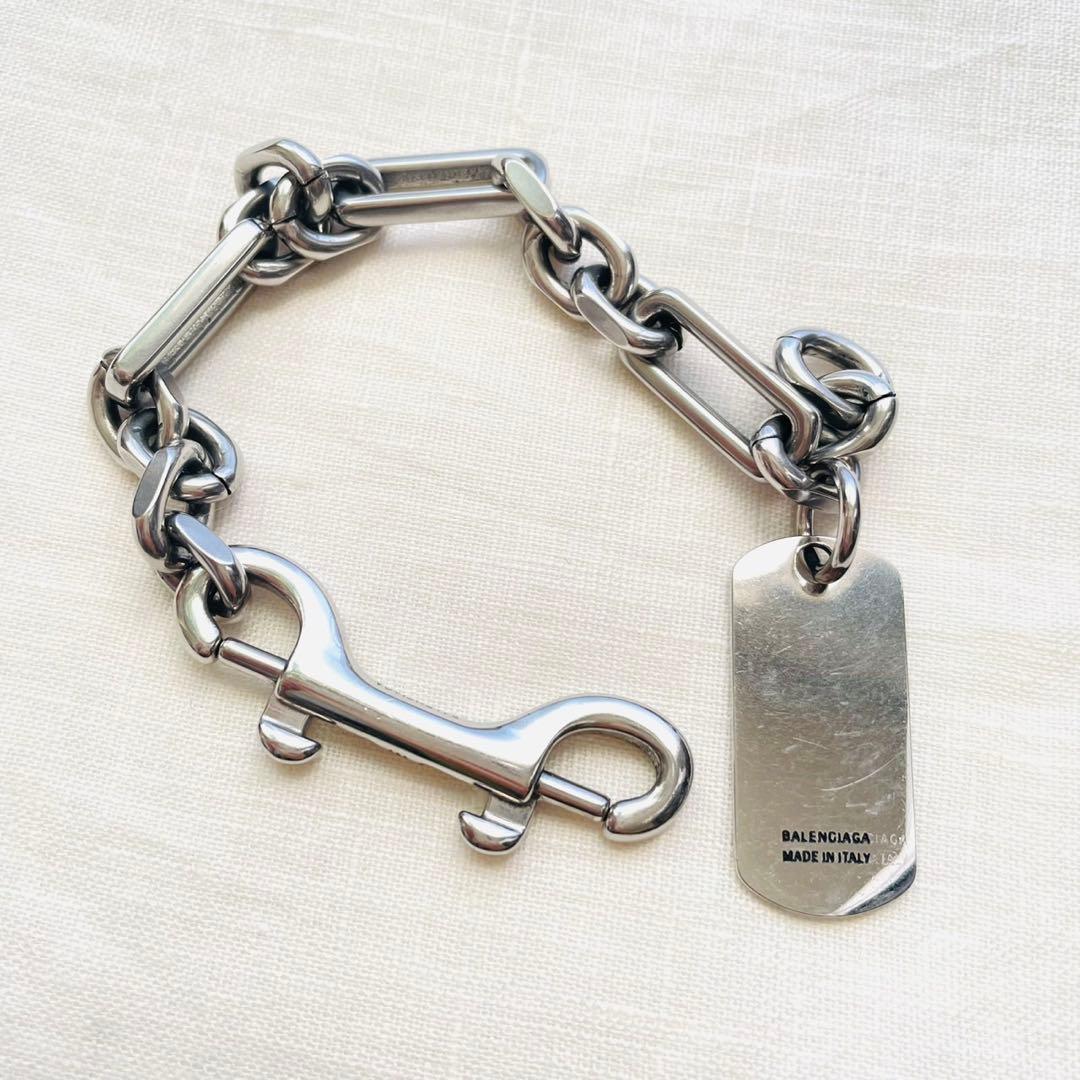 BALENCIAGA ブレスレット Tags カラビナ　バレンシアガ　タグ　M