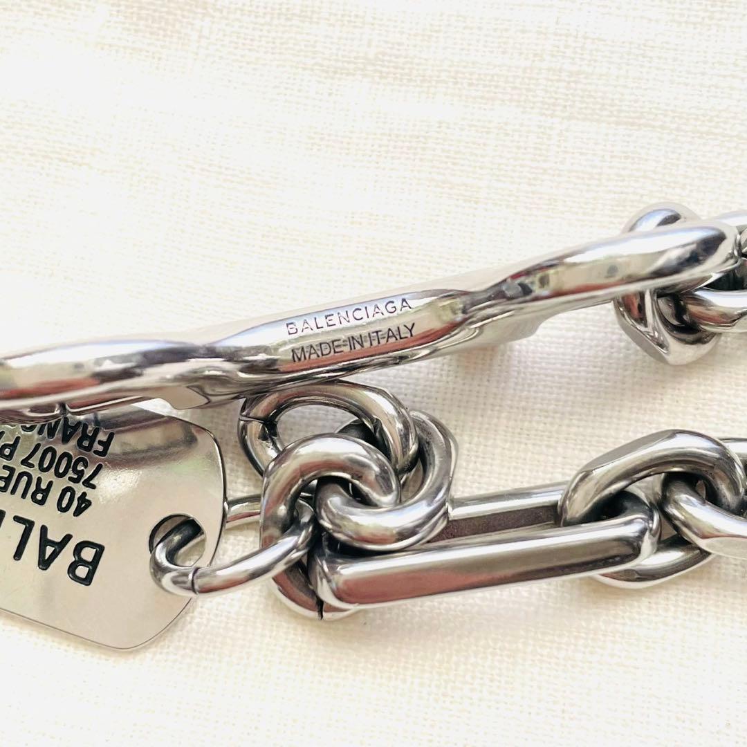 BALENCIAGA ブレスレット Tags カラビナ　バレンシアガ　タグ　M