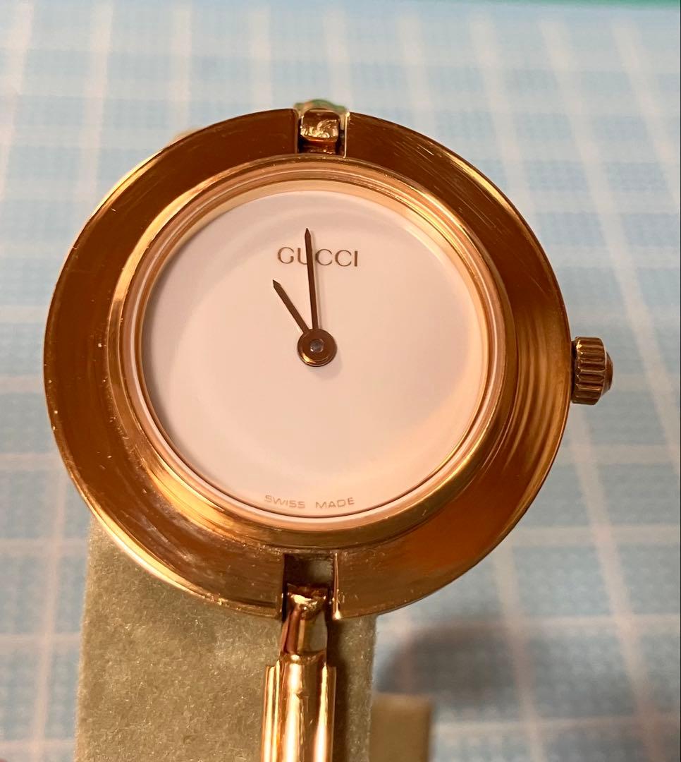 グッチ　レディース腕時計　チェンジベゼル　電池交換済み
