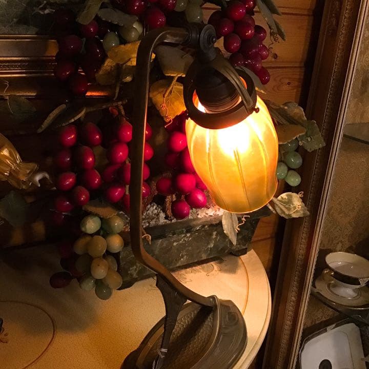 スチューベン　アンティーク　デスク　ランプ　ビンテージ　ライト　アールデコ