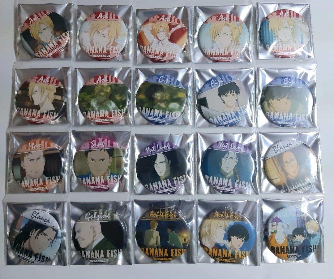 BANANAFISH コトブキヤショップ限定 缶バッジ 全20種セット