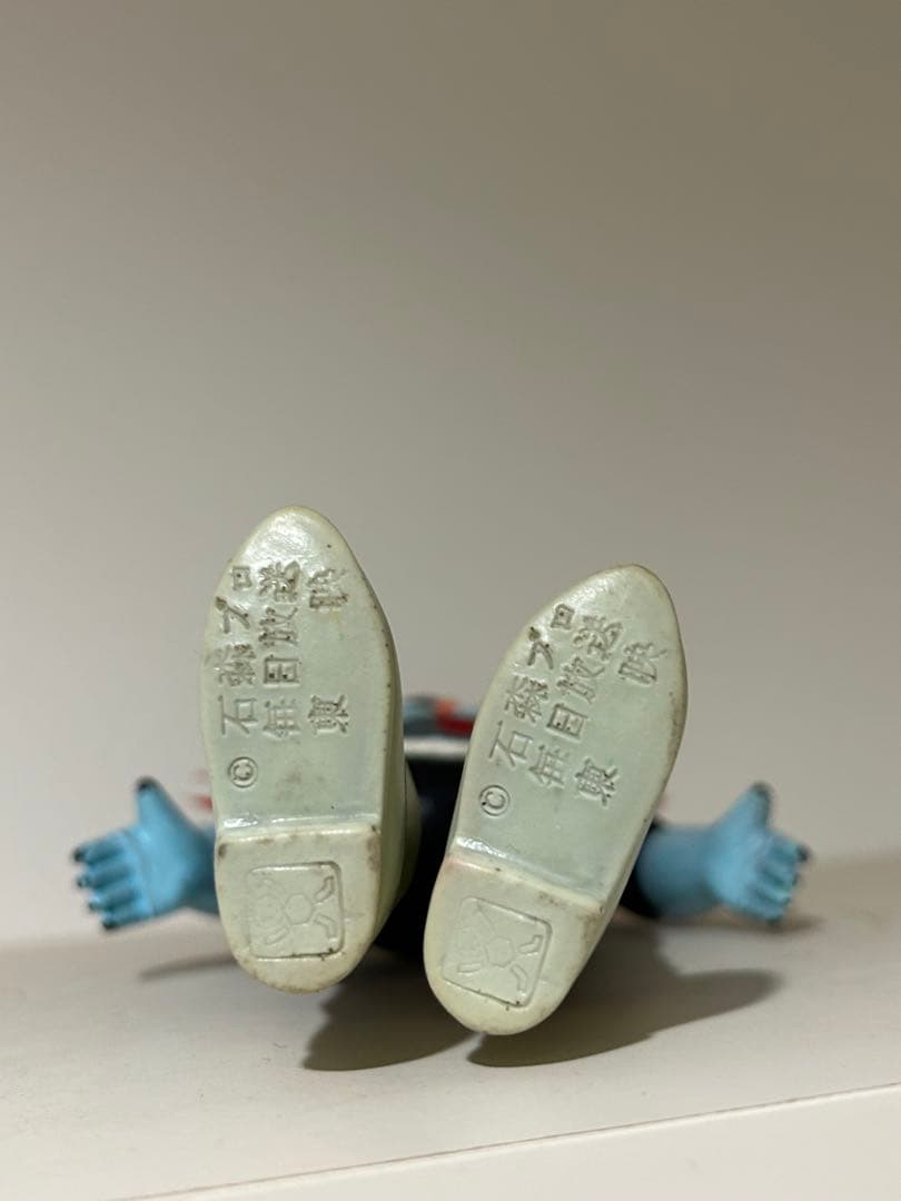 【美品】　仮面ライダー　当時物　旧バンダイ　面取れ　70年代　面トレ　ソフビ