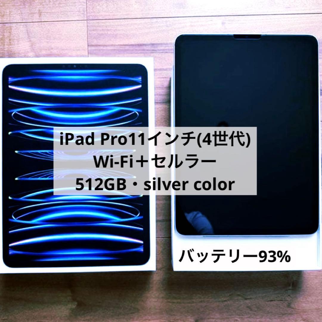 【超美品】iPad Pro11インチ512GB Wi-Fi+Cellular