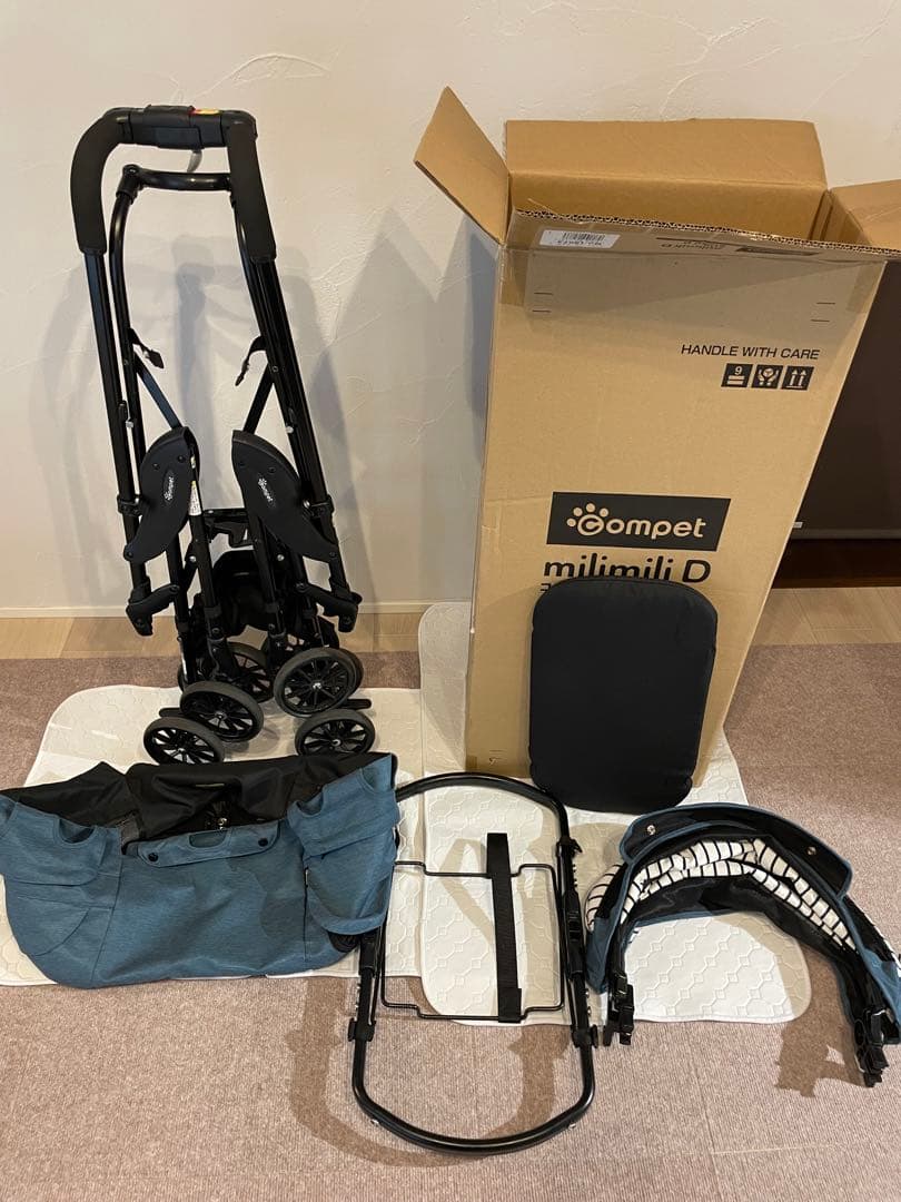 美品　コムペット　ペットカート　ミリミリEGロング　箱あり　説明書あり