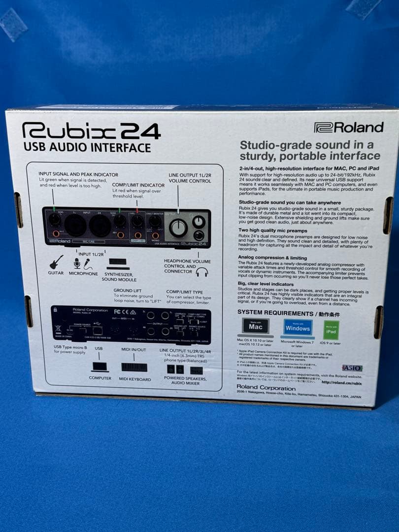 【新品】Roland Rubix 24 USBオーディオインターフェイス