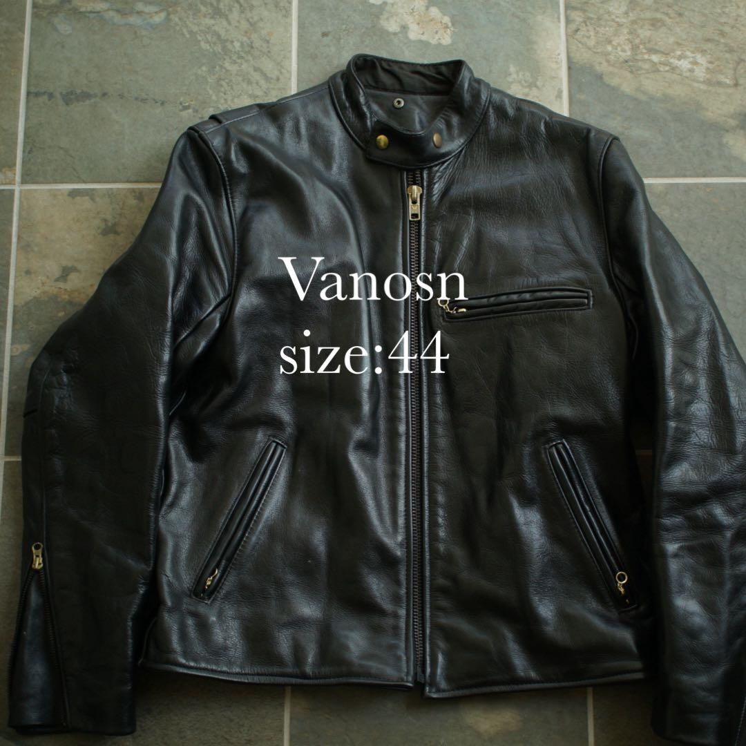 VANSON size:44 バンソン シングルライダース レザージャケット