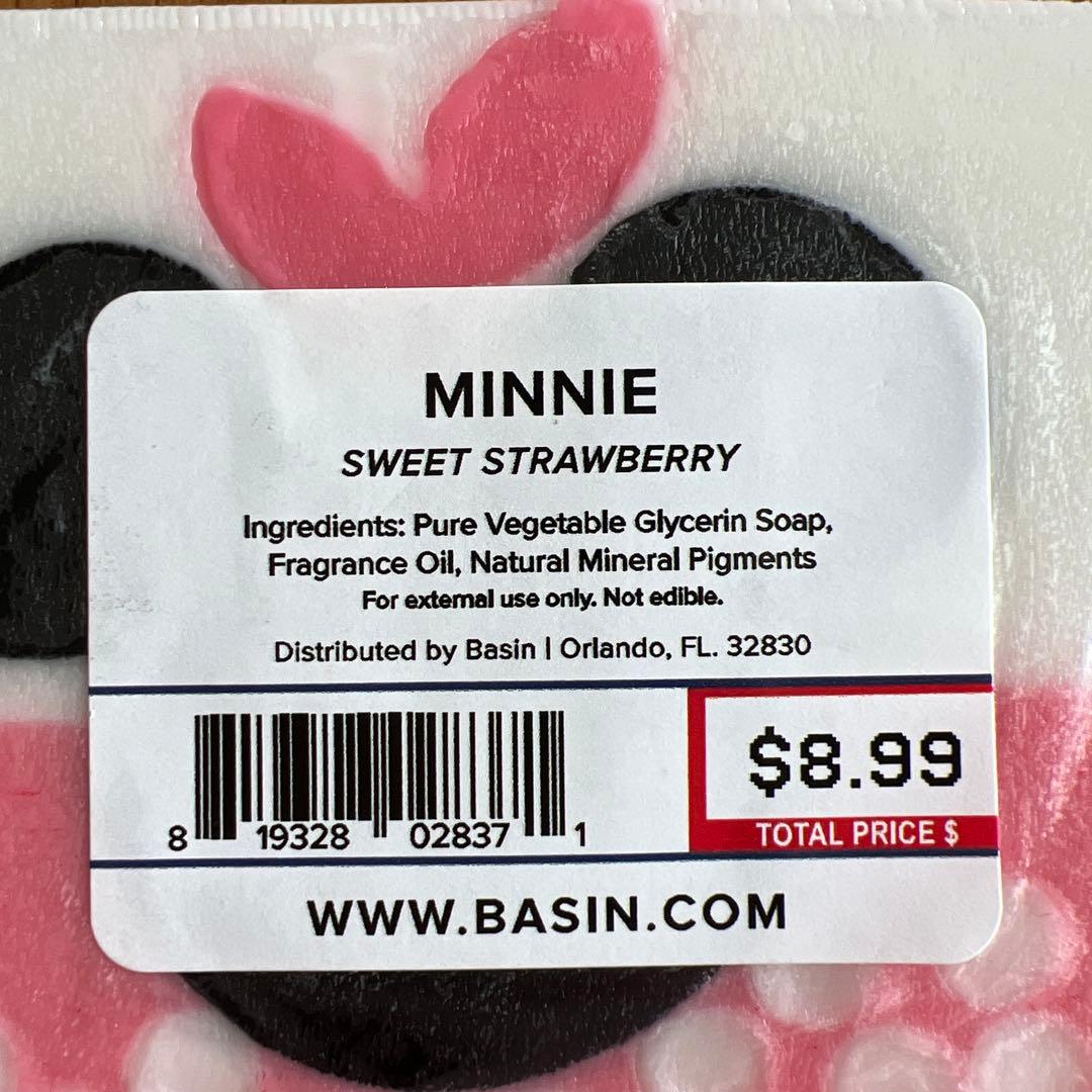 フロリダディズニー　BASIN 石鹸　ミッキー＆ミニー　2個セット