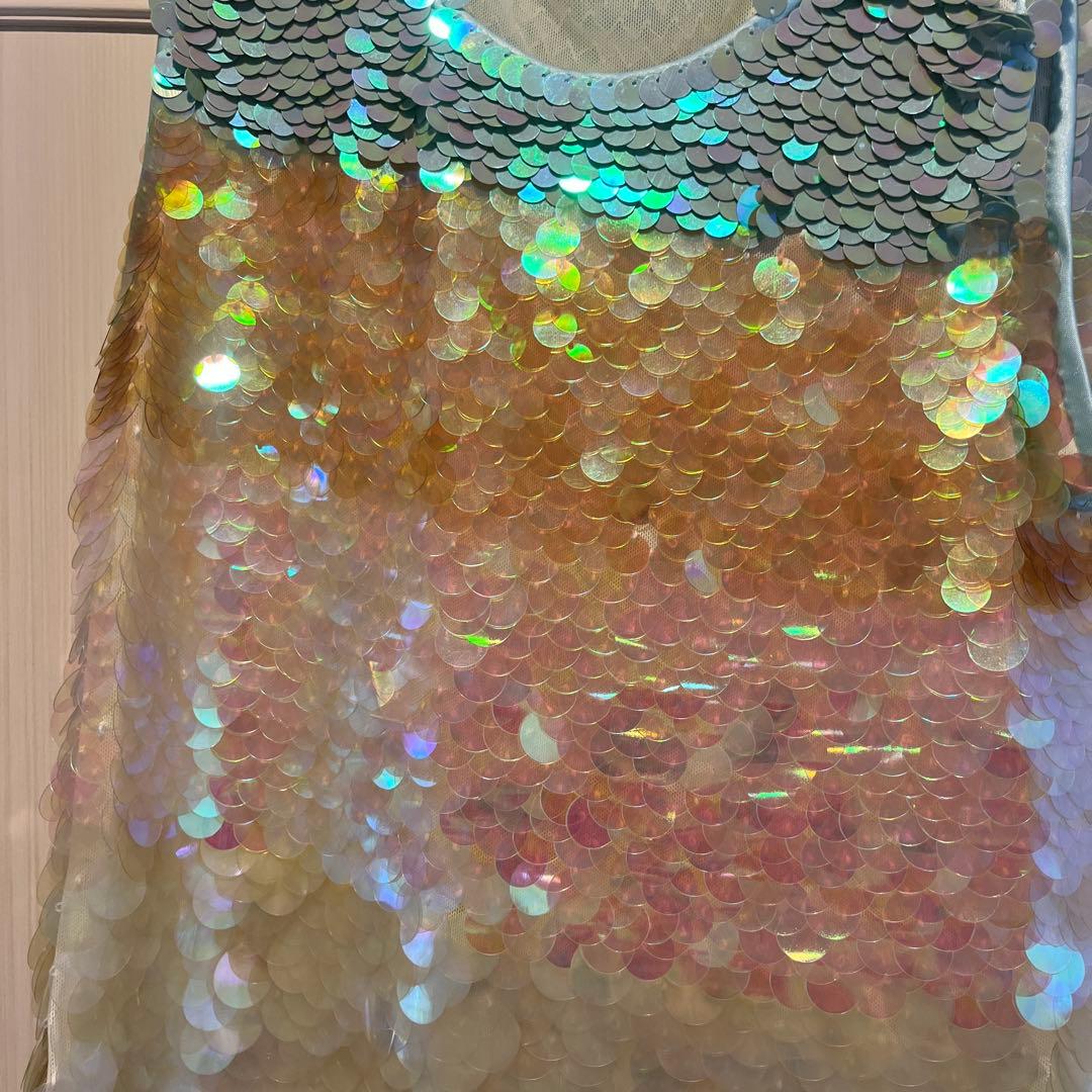 MOSCHINO スパンコールタンクトップ